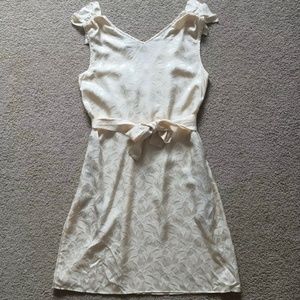 BNWT Marc by Marc Jacobs 100% Silk Cream Dress Tie Waist with Pockets - Size XS